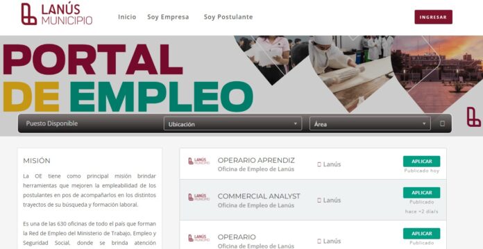 portal empleo Lanus