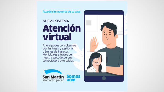 San Martín presentó un nuevo sistema de atención virtual