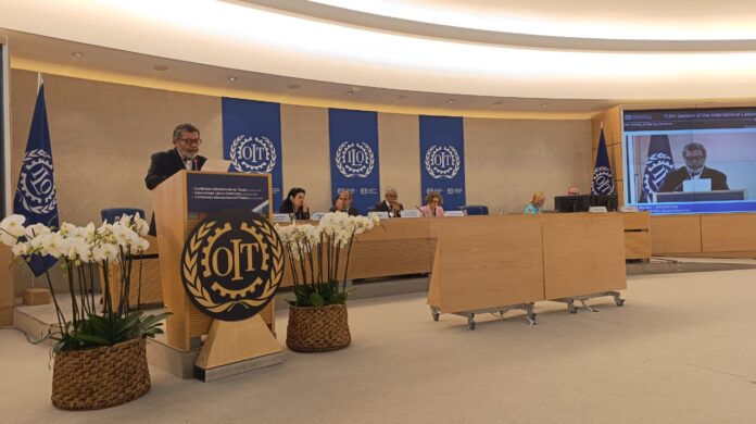Gerardo Martínez en la OIT