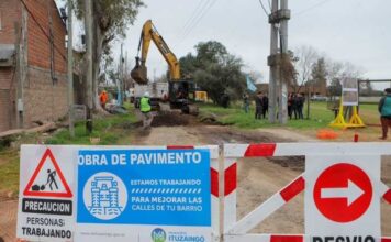 Ituzaingó: Con el fin de mejorar la circulación, el municipio realiza trabajos de arreglos de bacheo