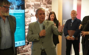 La Bancaria inauguró la muestra fotográfica itinerante “Retorno 1983”